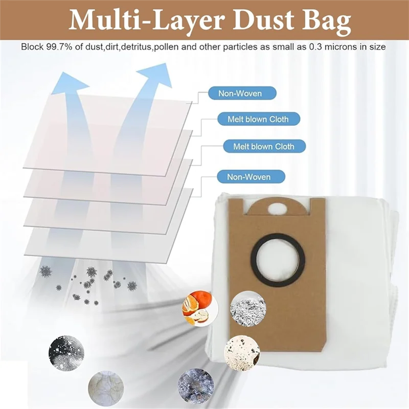 A26T-Vacuum Dust Bag For IMOU RV1 Pro/RV1 Pro Max Spare Parts Large Capacity Dust Bag Household Cleaning Replacement Parts