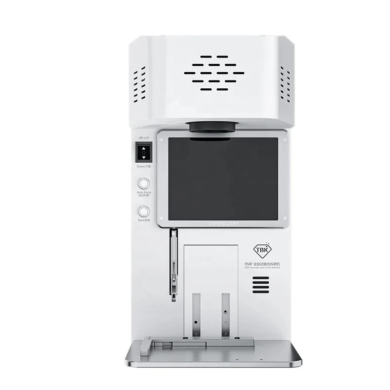958F 20W Rear Back Glass Cover Door Repairing Replacement Removing Removal Separating Separator Laser Machine