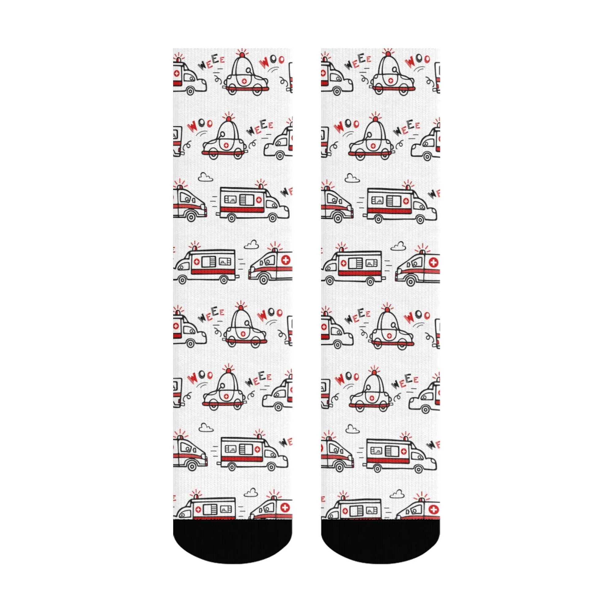 

Weee Woo носки с героями мультфильмов для скорой помощи, неотложные медицинские носки унисекс, новинка, забавные милые носки в стиле Харадзюку, подарочные нескользящие дышащие всесезоны