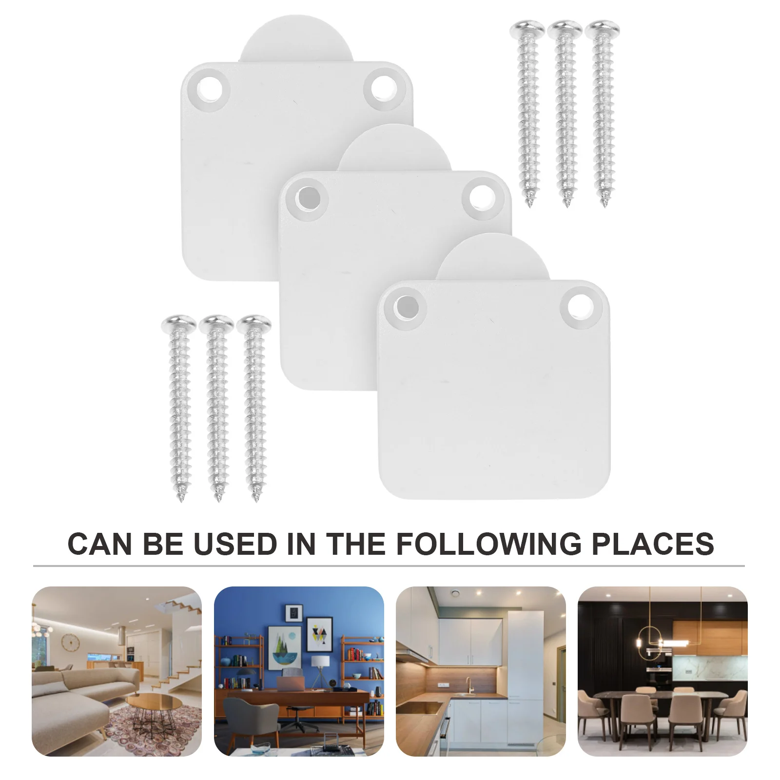 

3pcs Door Light Switch For Cabinet Lights Flame-Retardant Automatic On For Wardrobe Closet Pantry Drawer Lighting