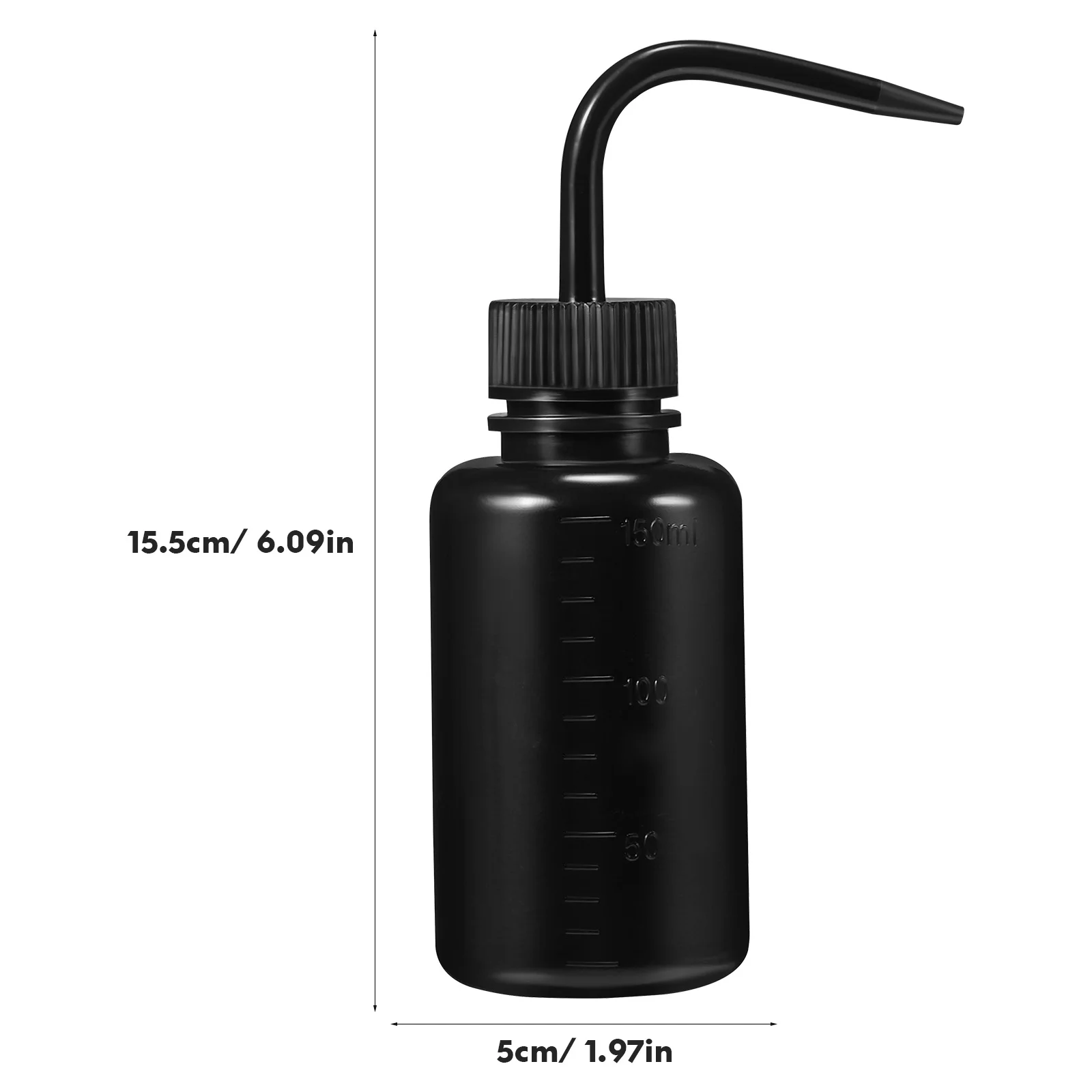 3 Stück Waschmittel 150 ml leere Kunststoff-Waschflaschen schwarze Saucenbehälter Squeeze für Shampoo Pe Dispenser