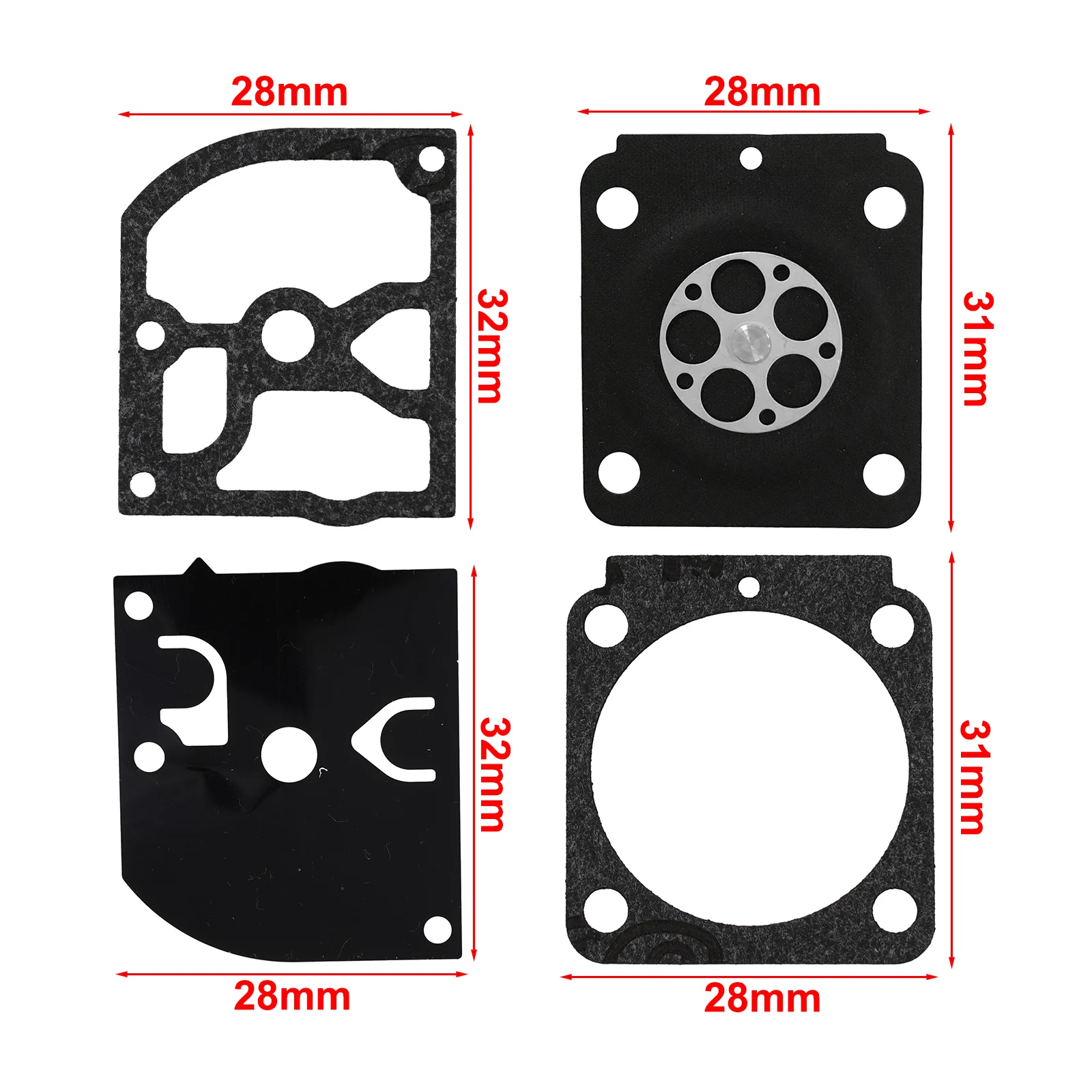 Trimmer Carburetor  For Carb Rebuild Kit For RB-100 HS45 FS55 FS38 BG45 Home Garden Tool String Trimmers Accessory