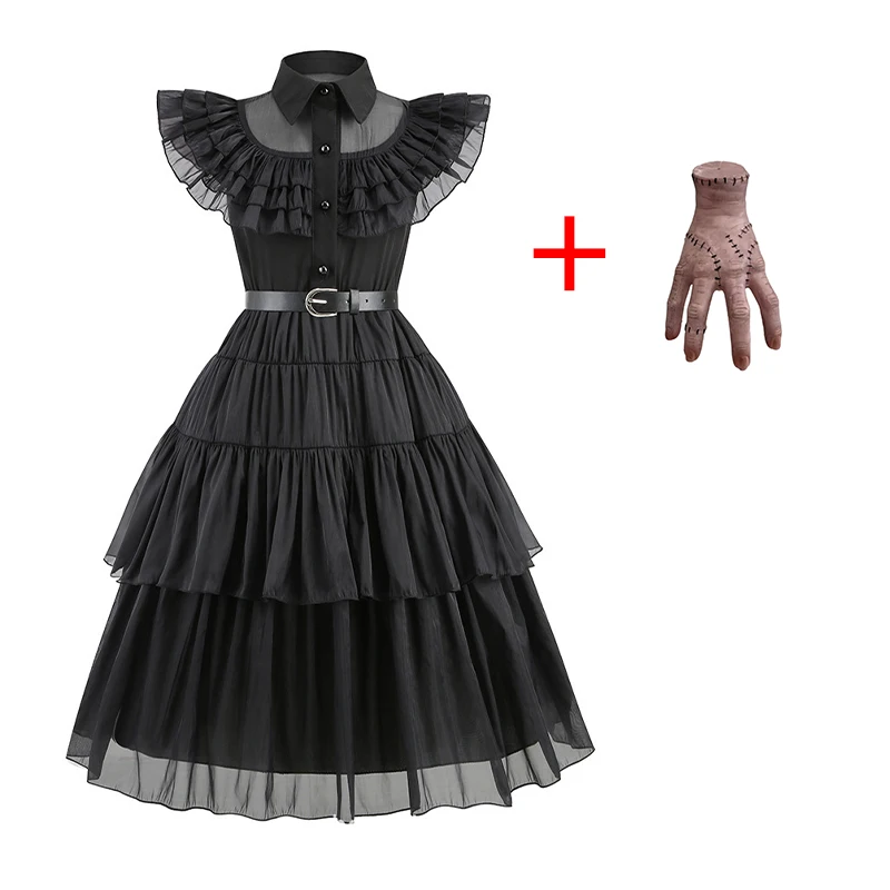 

Cosplay Costume Skirt, Children's Black Chiffon Dress, Holiday Carnival, Tricky Spoof Props.Hot Selling Cosplay Costumes