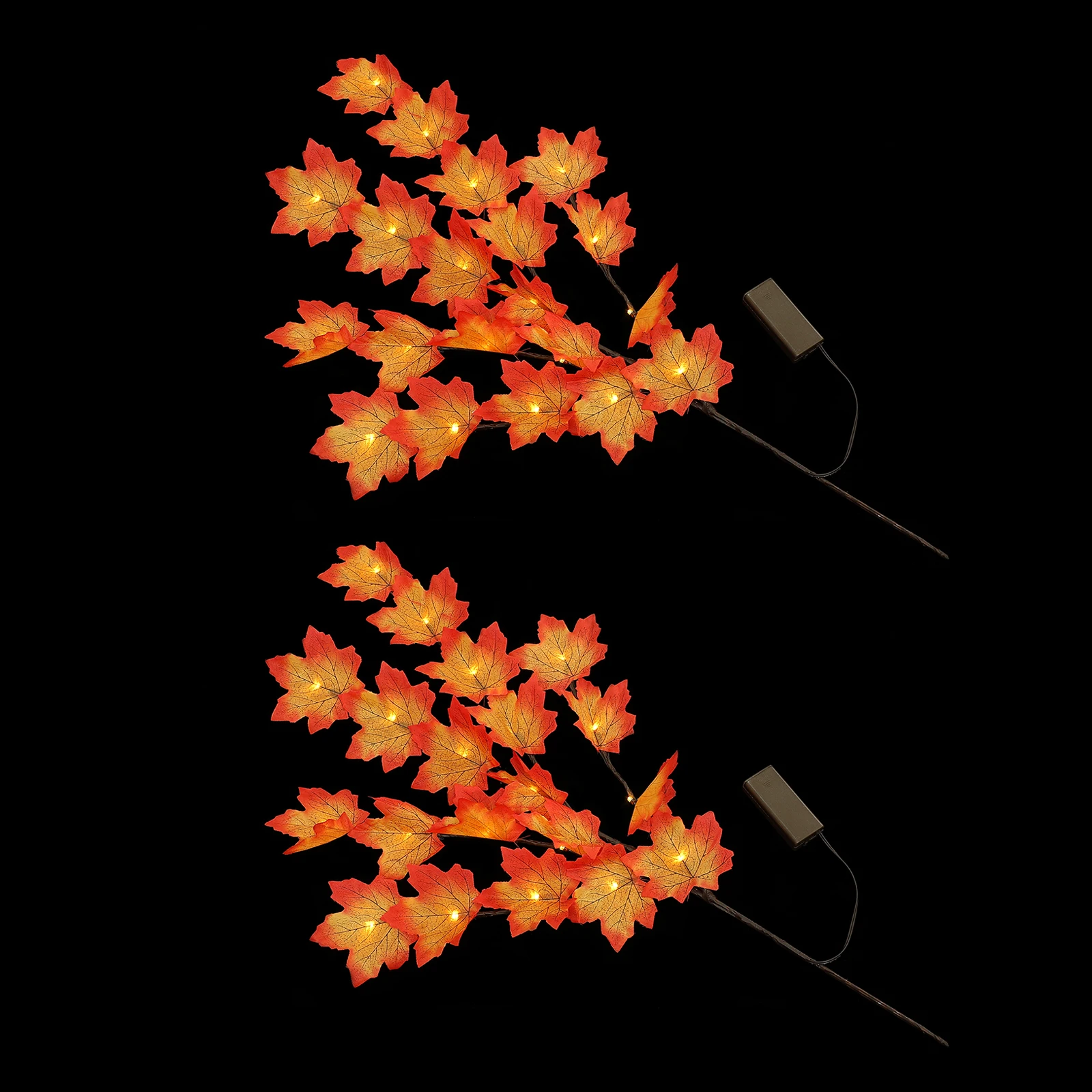 2 قطعة فروع القيقب ضوء LED مصباح الزخرفية للمنزل مكتب غرفة نوم طويلة الأمد قسط فروع القيقب الخفيفة #1