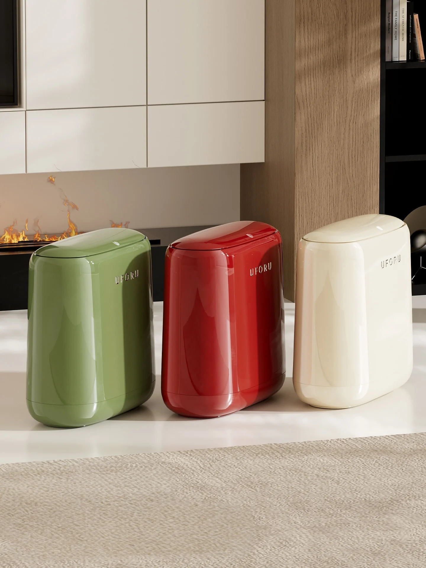 

Большая водонепроницаемая мусорная корзина для спальни и ванной, высокая цилиндрическая, для домашней уборки, для кухни и ванной комнаты