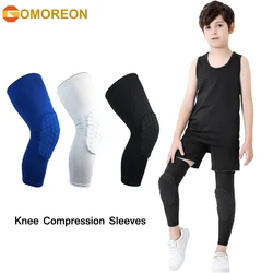 Kinder/Jugend Sport Waben Kompression Knie Pads Guards Schutz Getriebe für Basketball, Fußball, Volleyball, Radfahren