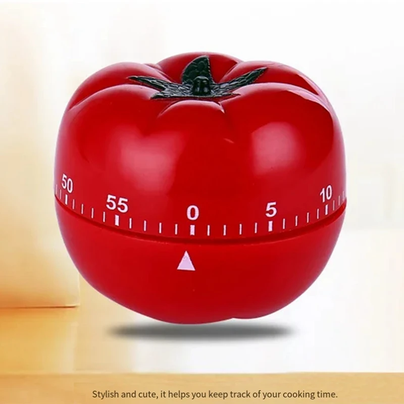 GTBL Tomato Countdown Kitchen Still Reminder Mechanical Countdown Alarm Clock Cooking Tools Game Countdown