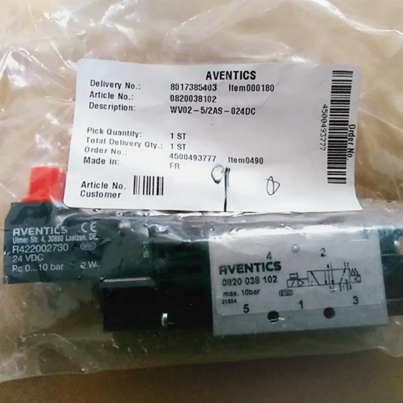 Aventics 0820038152 0820038102 0820038126 Pneumatic valve in stock