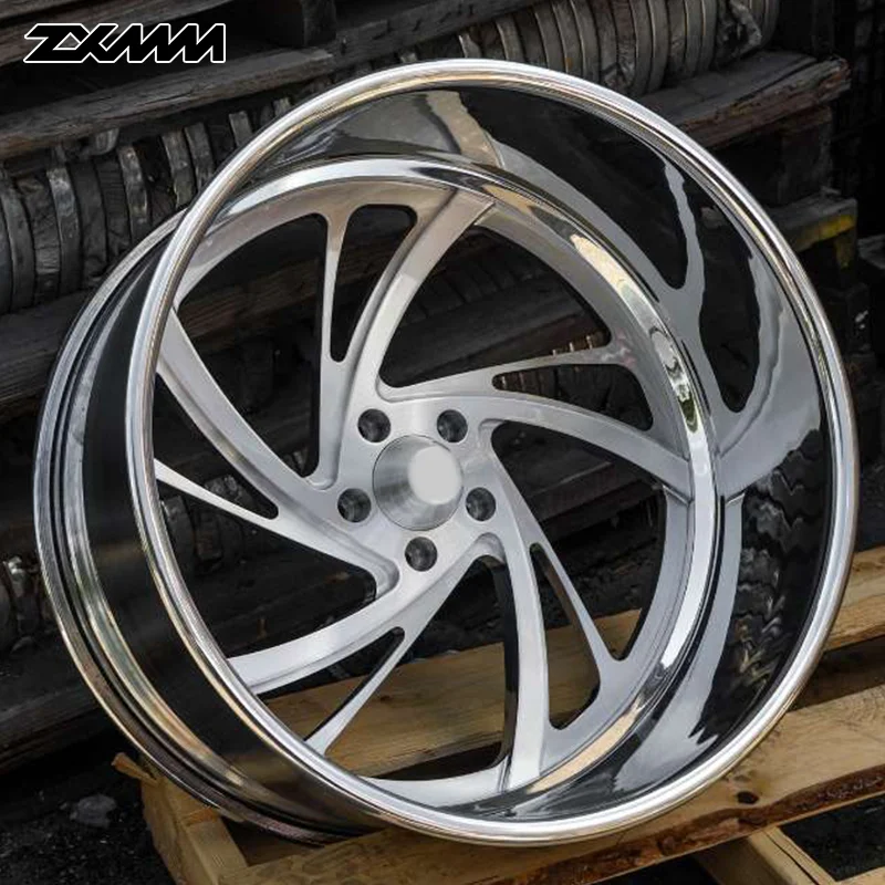 

ZXMM Custom Forged Wheel Polished Deep Dish Wheel Car Rim Passenger Car Wheels 5x130 5x114.3 6x139.7 8x200 10x225 for Truck Rim