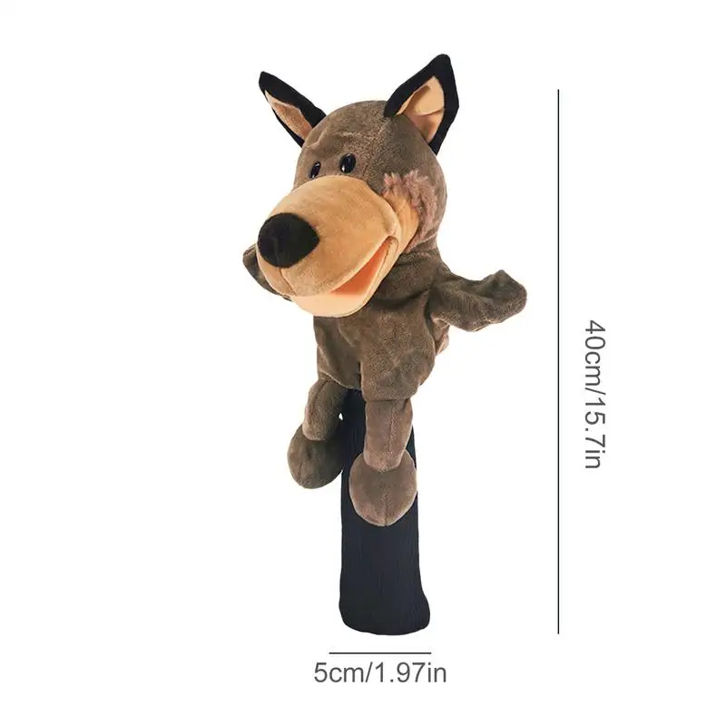 Animal Golf Club Driver Head Covers Long Neck Golf Driver Cover Raccoon/red Hippopotamuss/wolf/rabbit/piggy Golf Club Head Cover