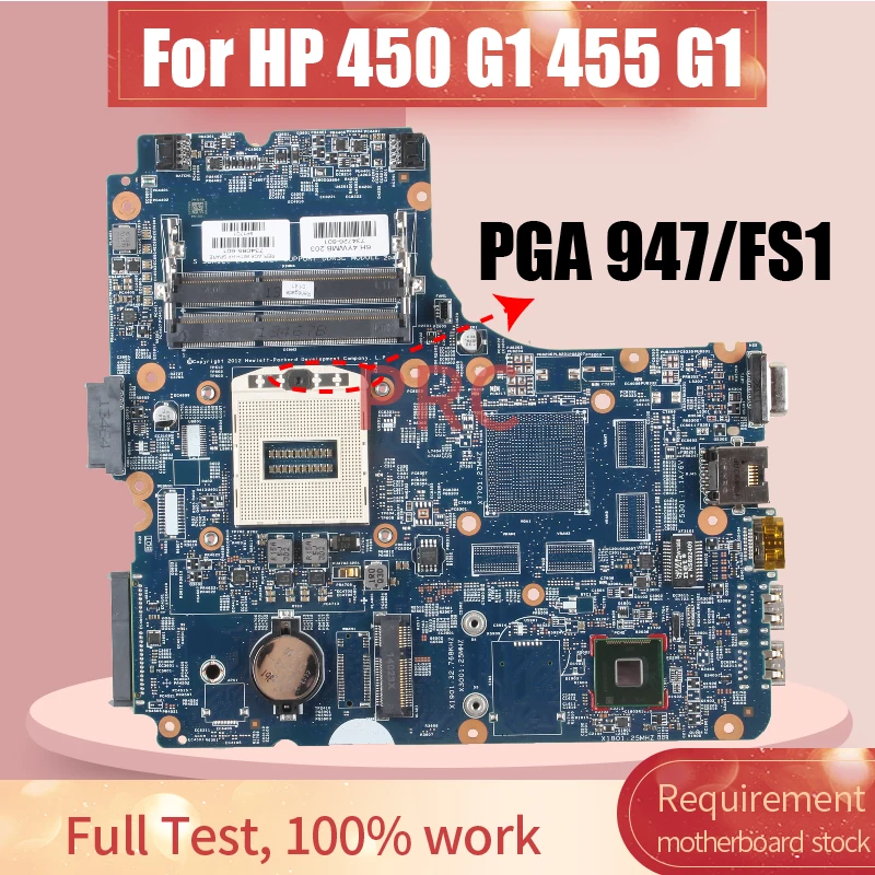 

FS1/PGA 947 For HP Probook 450 G1 455 G1 Notebook Motherboard 12240-1 12241-1 Support AMD/Intel DDR3L Notebook Mainboard Tested