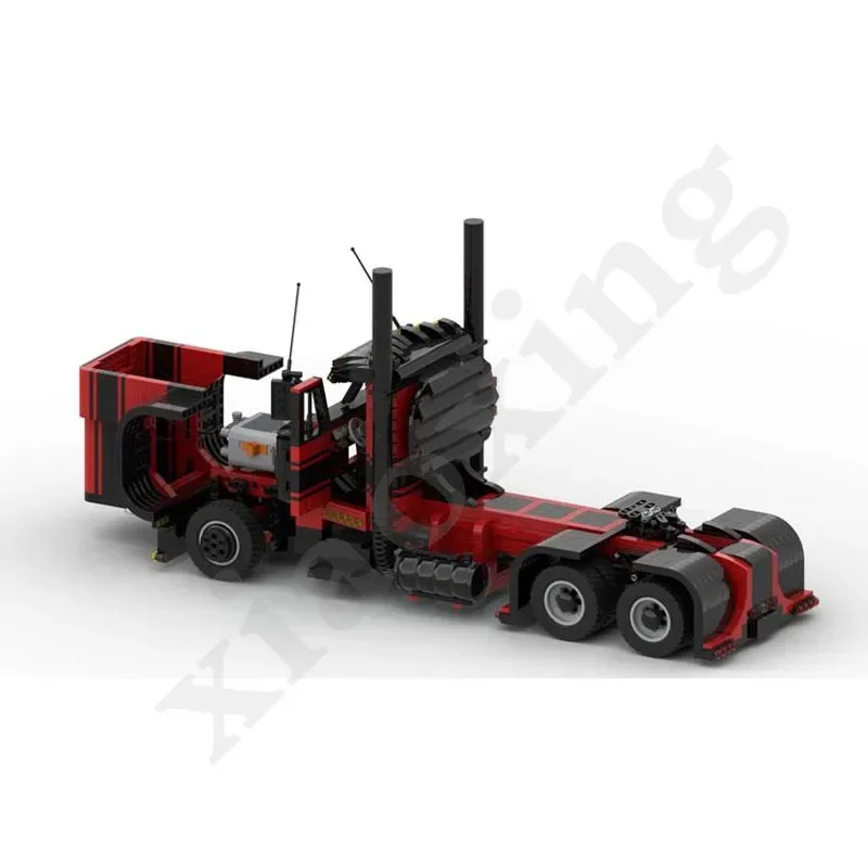 Peterbilt 389 Zware Vrachtwagen Model Moc-32567 Vrachtwagen Bouwstenen Assemblage Bouwsteen Speelgoed Verjaardagscadeaus Kerstcadeaus