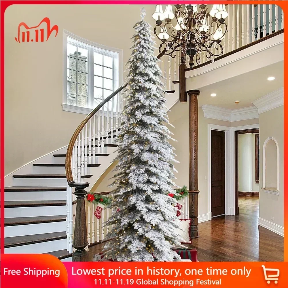 

15ft Artificial Christmas Tree, with 1400 Warm White Lights and Foldable Metal Stand ,for Holiday Decoration,Large Xmas Tree