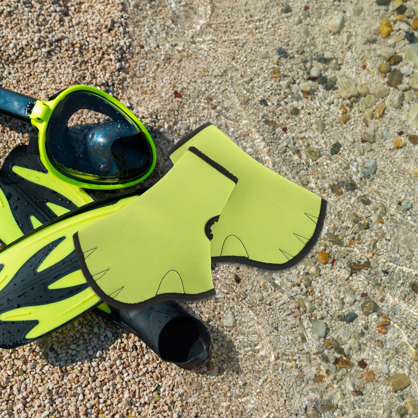 

2pcs Swimming Hand Paddles Aquatic Protective Durable Waterproof Breathable Sport Gloves For Scuba Diving Snorkeling Water