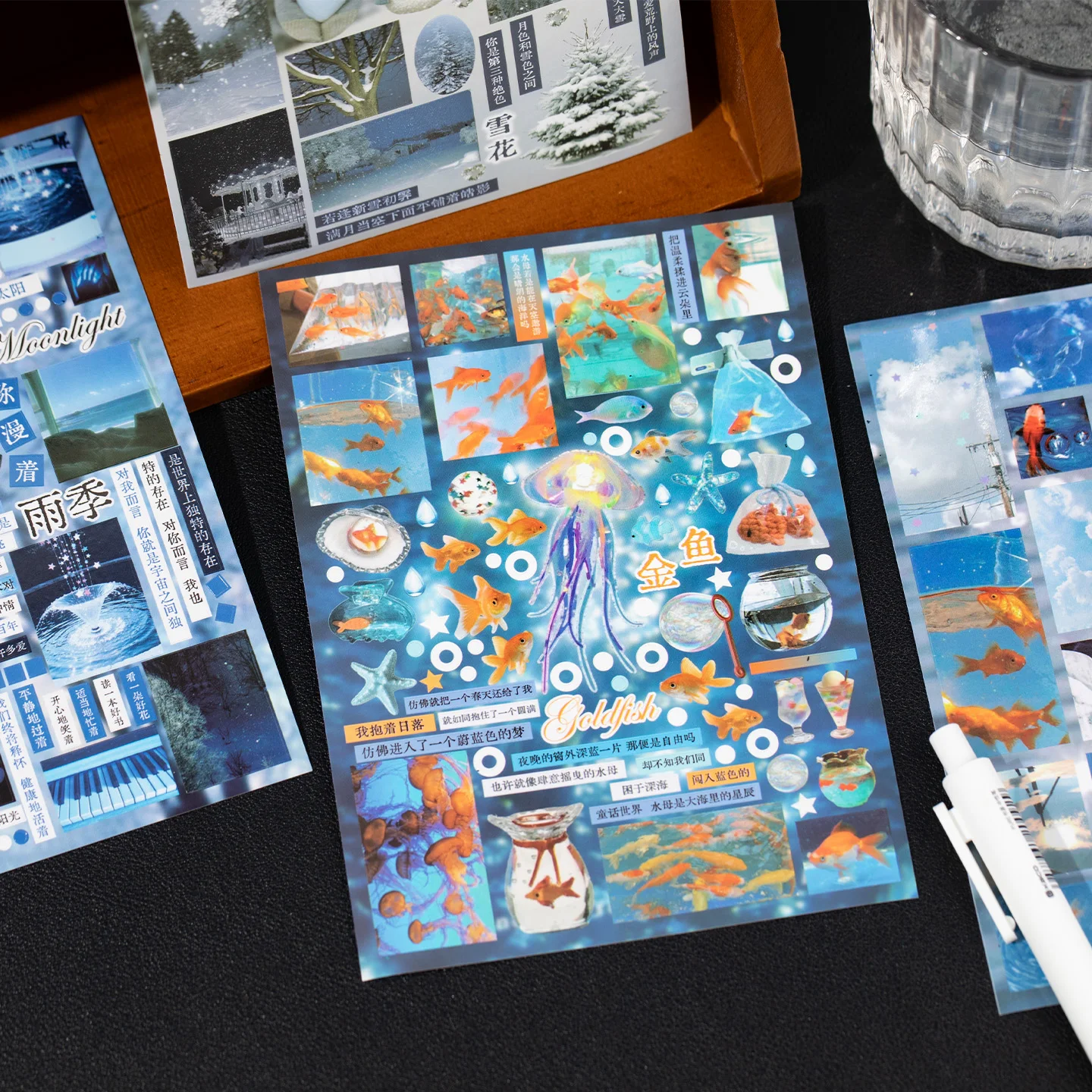 

30 листов Kawaii Ins древний стиль узор текст высечка наклейка книга DIY дневник чехол для телефона альбом эстетическая наклейка