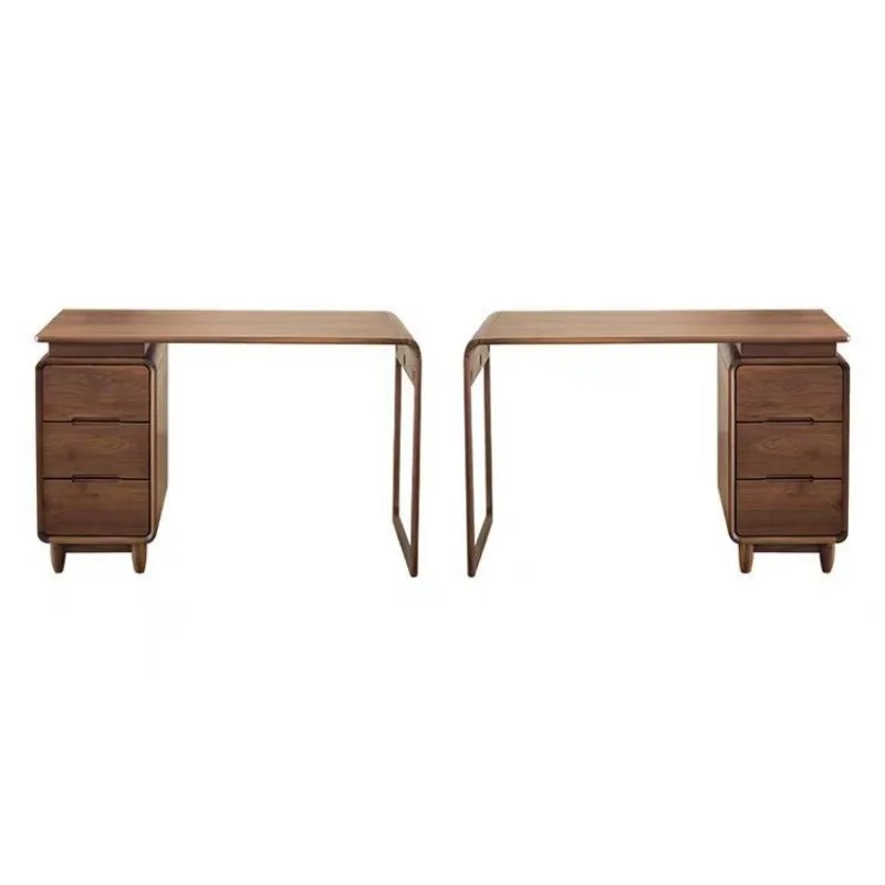 

North American black walnut desk Nordic light luxury simple computer desk Japanese style desk solid wood home study modern