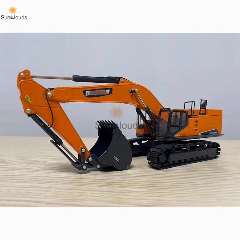 Doosan DX800LC-9 Excavator Model Widened Thickened Crawler Alloy 1:50 Scale Die Cast Model Toy Car &