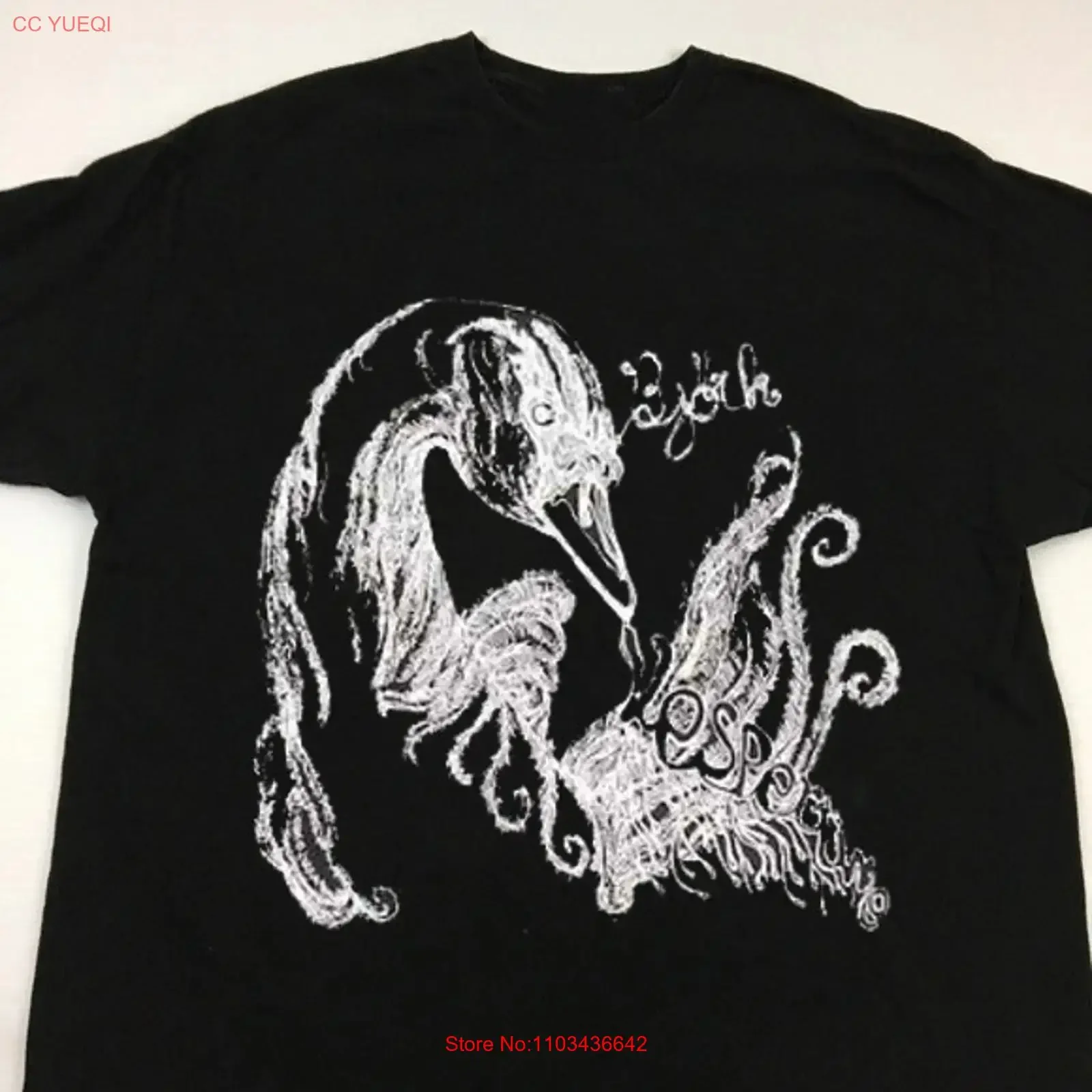 T-shirt vintage BJöRK, chanteuse, chanteuse-compositeuse et musiciste islandaise, BO291, vintage, délavé, homme, streetwear extensible, décontracté, confortable