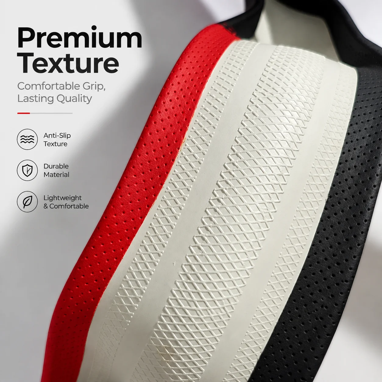 Housse de volant de voiture en - Car Steering Wheel Cover Anti Slip Breathable avis et prix