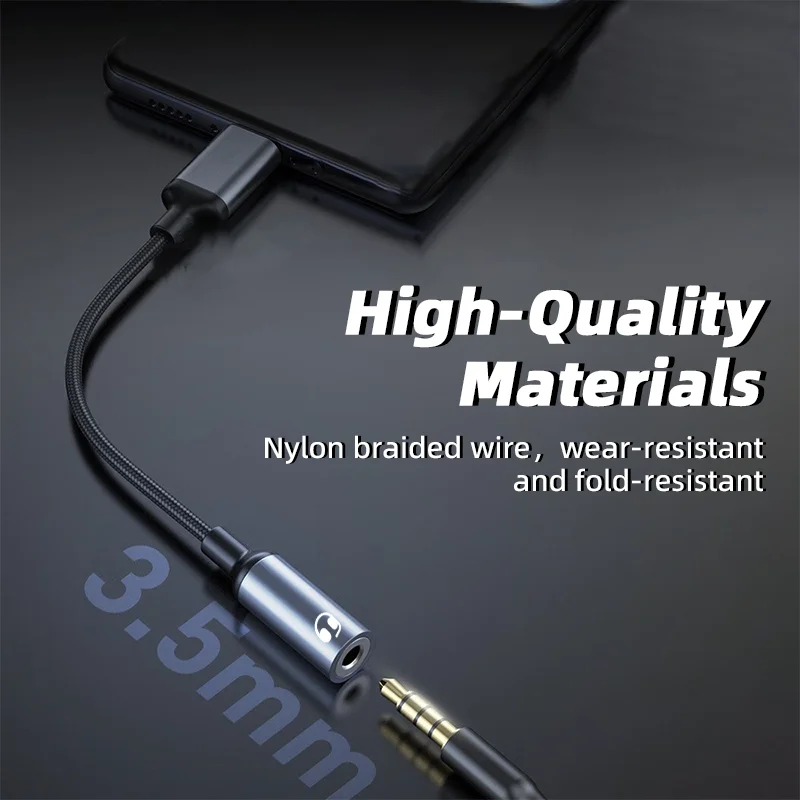 Convertidor de Audio OTG L a conector de auriculares HiFi de 3,5mm adaptador auxiliar de Audio para iPhone 14 13 12 11 Pro Max 12Mini SE 2020 XS XR X 8 7 +
