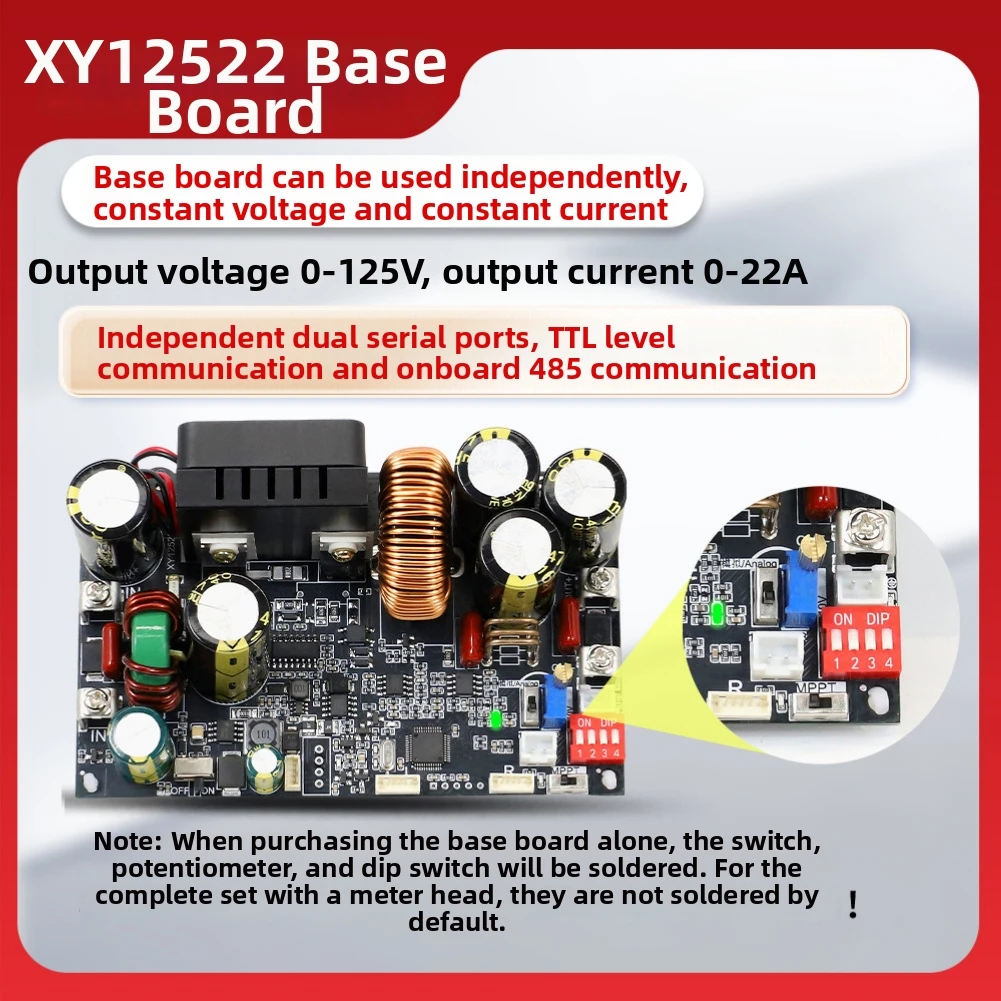 XY12522S 2000W DC Power Supply Module with 0.01V Voltage Resolution and 0.01A Current Resolution for Fine Tuning Tasks