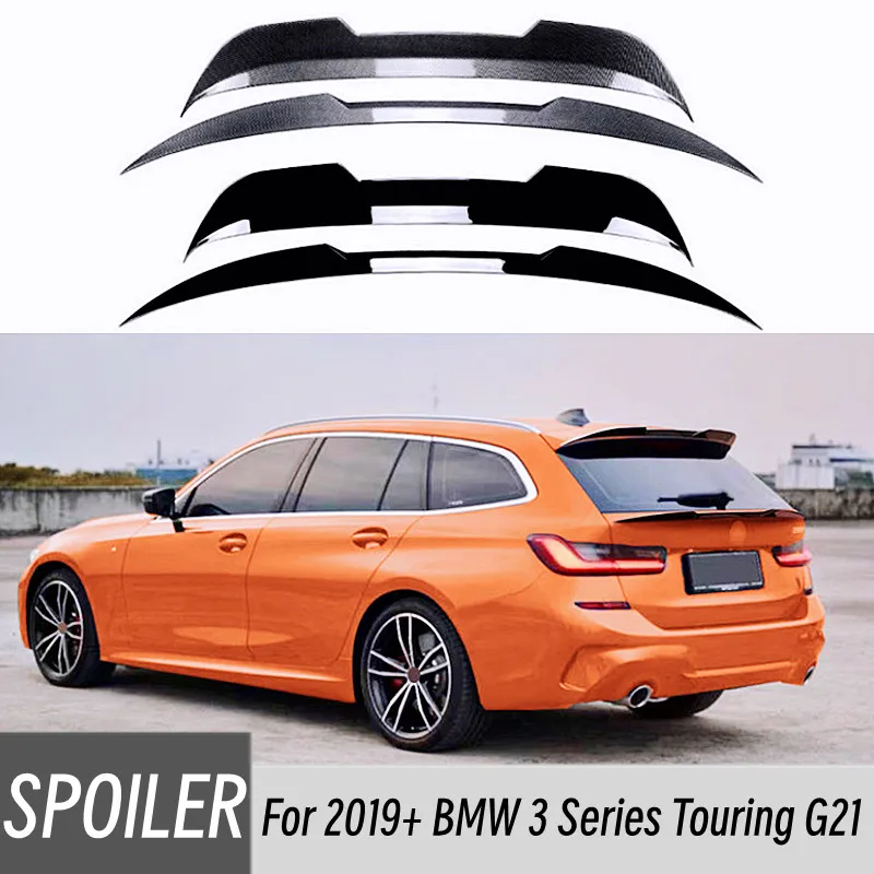 

Для BMW 3 серии Touring G21 2019 + черный карбоновый вид, задняя крыша, спойлер багажника, центральные крылья, тюнинг, комплект кузова, аксессуары