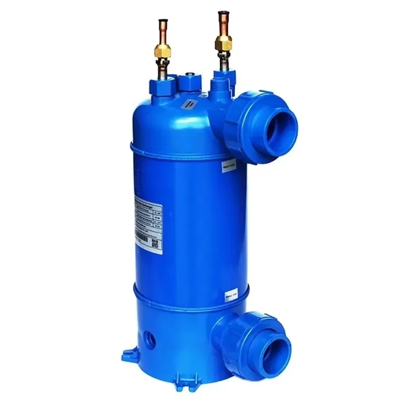 For MHTA7 Screwed Titanium Tube Heat Exchanger 23KW for Swimming Pool Water Chillers Heaters Heat Pumps Equipment