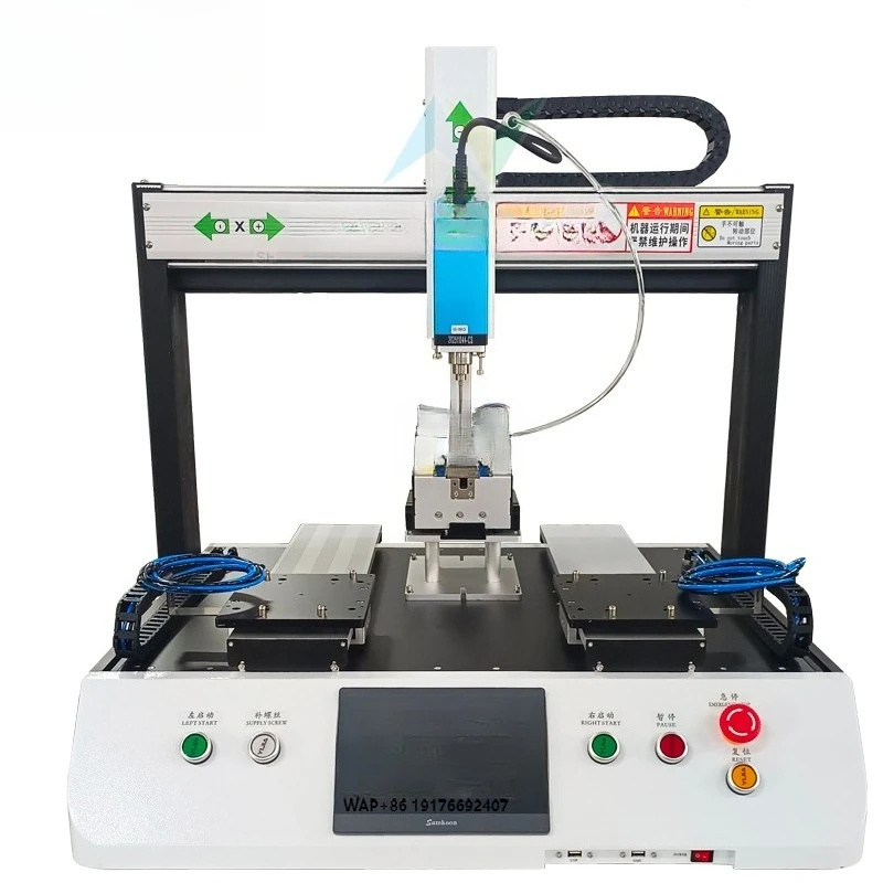 High-Torque Control Industrial Automatic Screw Tightening Machine Robot Component Assembly with Motor and PLC Core Components