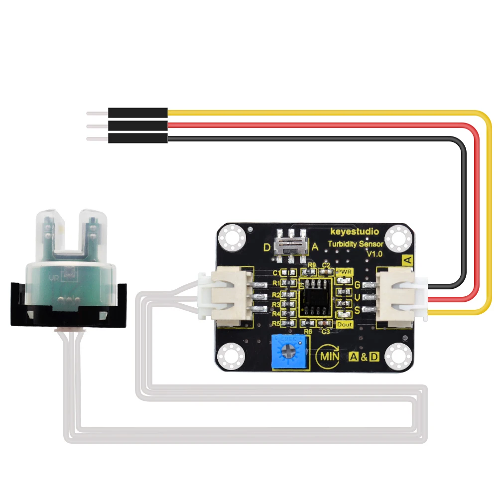 keyestudio TDS Sensor Meter V1.0 Board/Turbidity Sensor Water Meter Filter Measuring Water Quality for Arduino Unor3 DIY Project