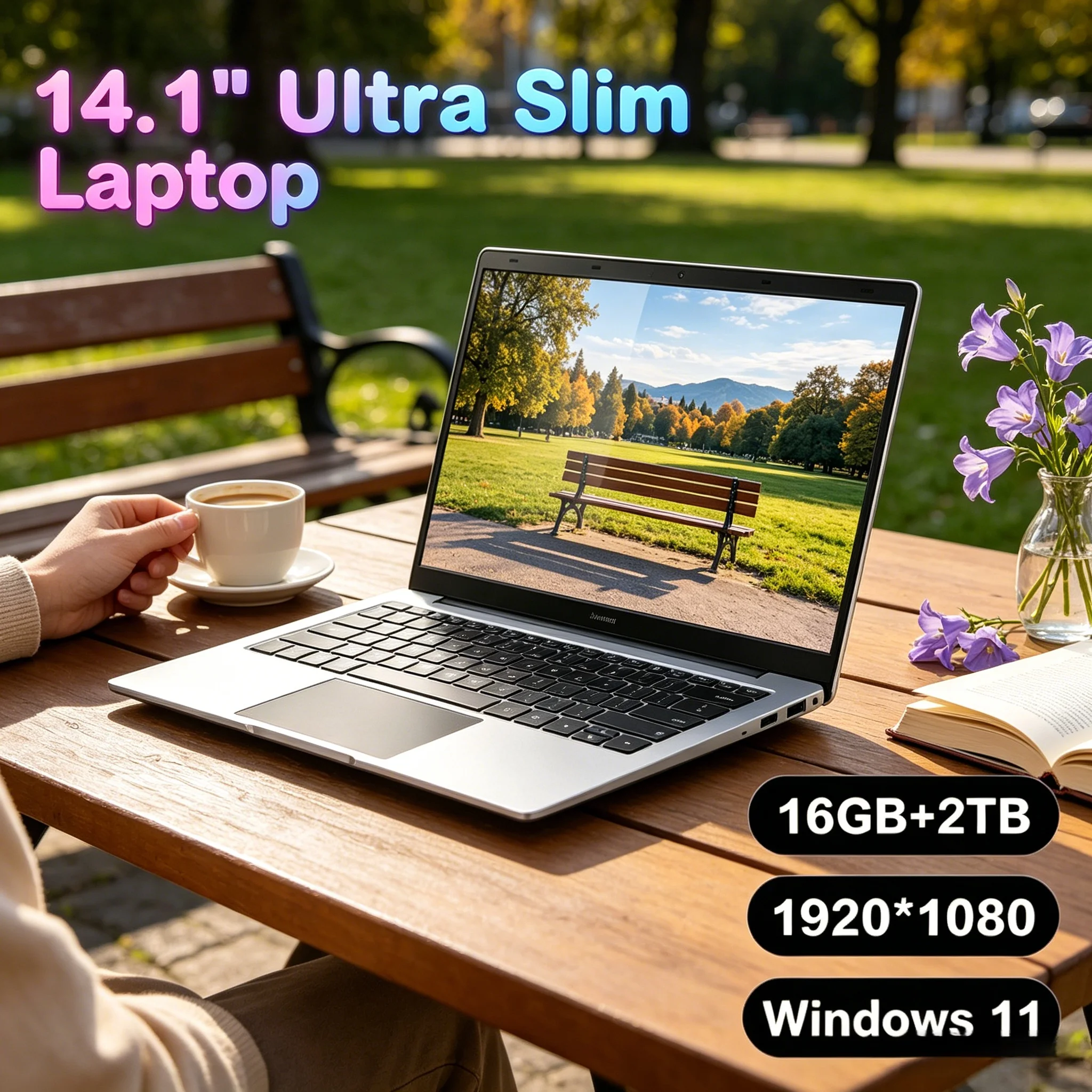 

14.1 Inch Premium Slim Ultrabook I9-9900 Core 16GB DDR4 RAM 2TB SSD Lightweight Travel Business Laptop