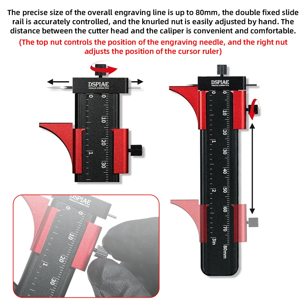 Parallel Scribing Tool Isometric Line Engraver for Military Model Building Kit Parallel Line Carving Tool Scribed Line Pin Tool