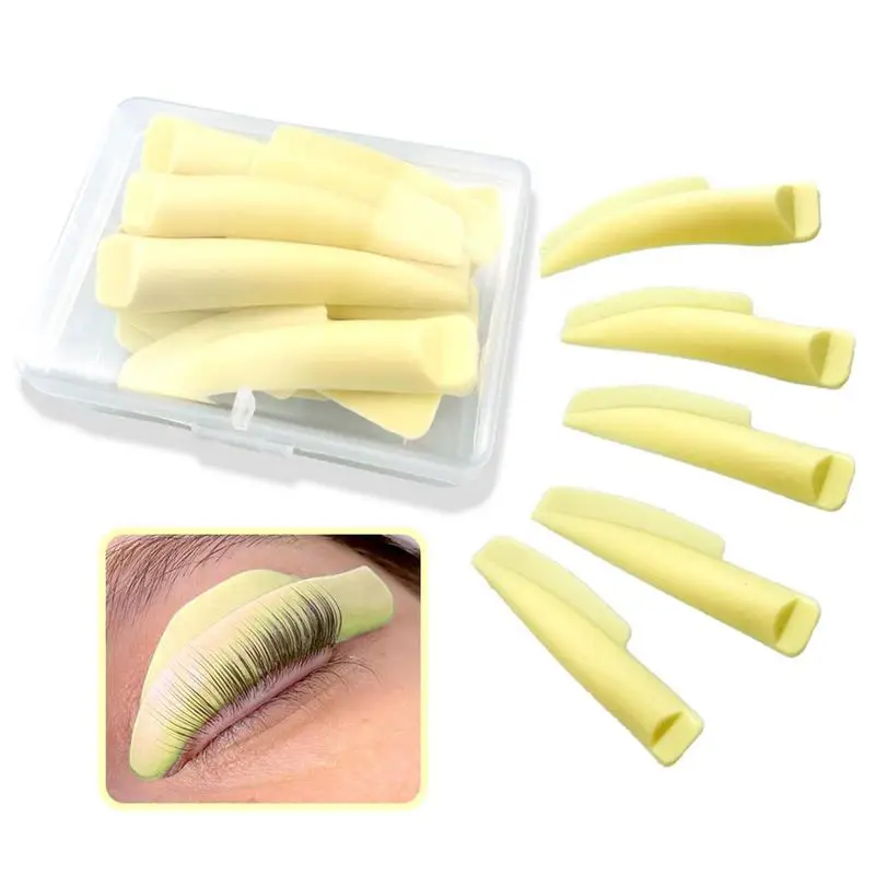 New 5 Pairs/Bag Eyelashes Perming Silicone 3D Eyelash Lift Curlers Curl Shields Pads Eyelash Perm Pads