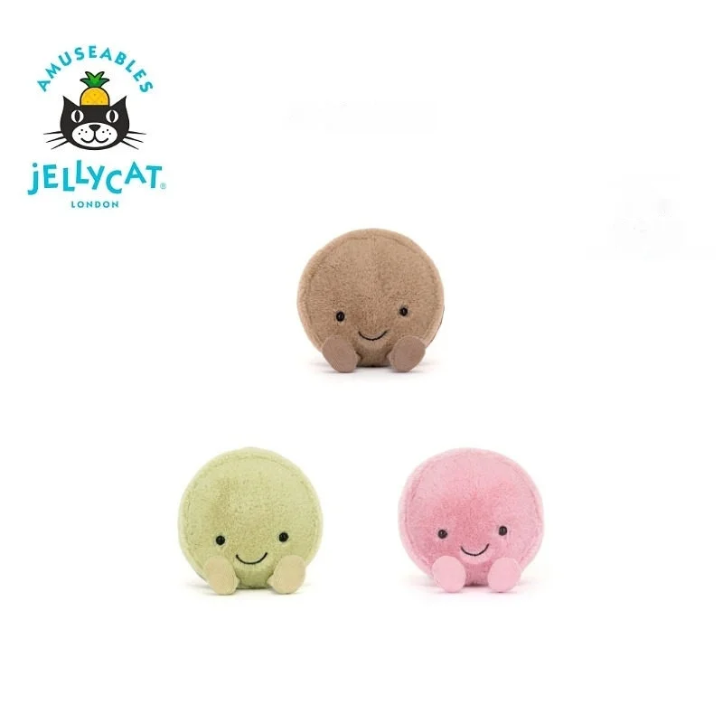 【IN STOCK】JELLYCAT UK Fun Pink/Brow/Green Macaron Plush Toy Cute and Comfortable Jellycat Macaron Plush Toy Birthday Gift