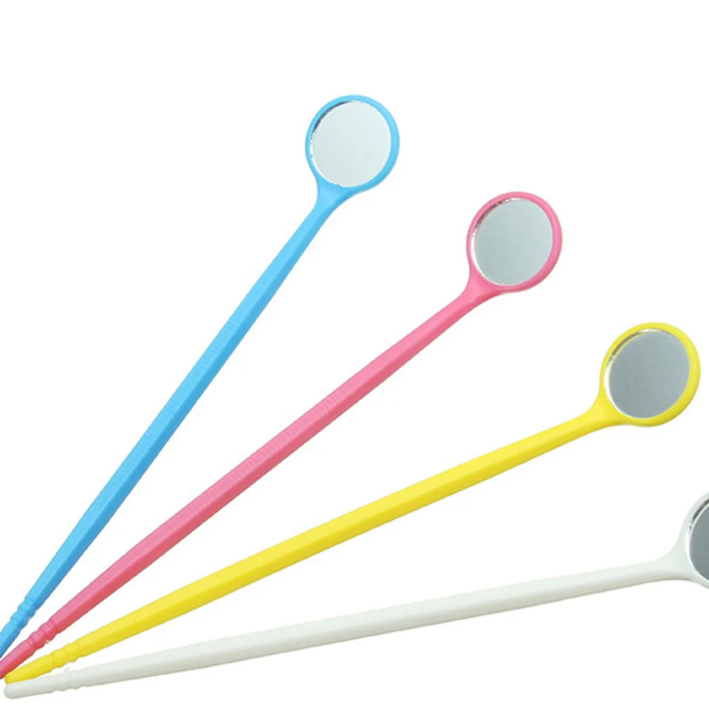 Specchio per ciglia da 10 pezzi con manico antiscivolo Specchio per bocca dentale antiappannamento per ispezione professionale degli occhi e del viso compatto