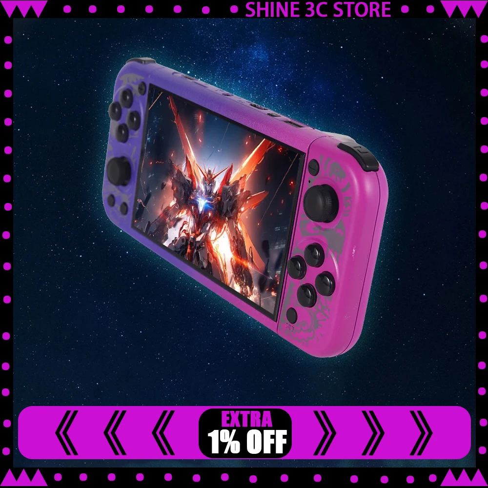 

G50v Psp 5-дюймовая 64 ГБ ретро портативная игровая консоль 2500 мАч аркадная подходит для Psp/Ps1 ТВ игровой контроллер подарок для мальчиков