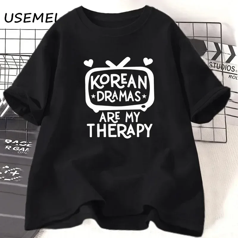 K-Drama T-shirt Women's Korean Drama T-shirt Short Sleeve T-shirt Women's Street Casual Women's T-shirt