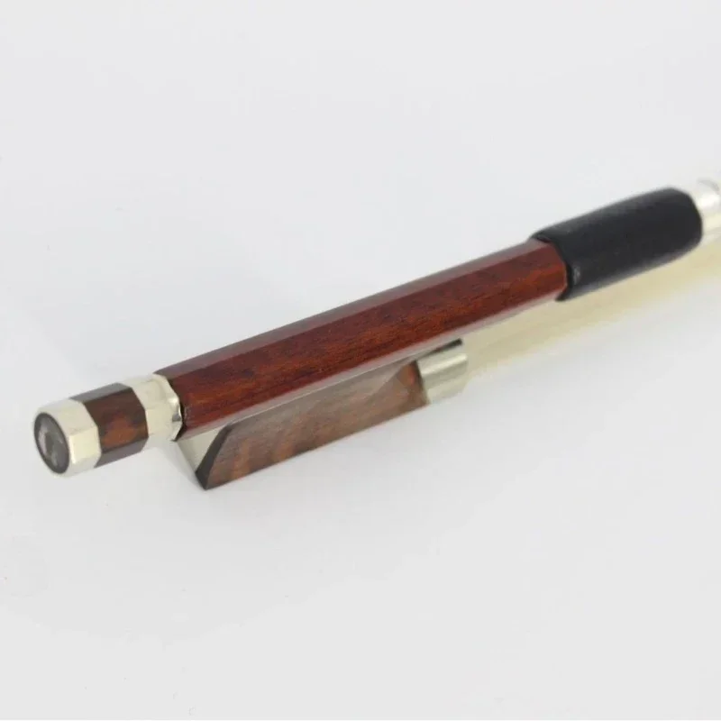Veneer charcoal bow, serpentine wood tail library violin bow