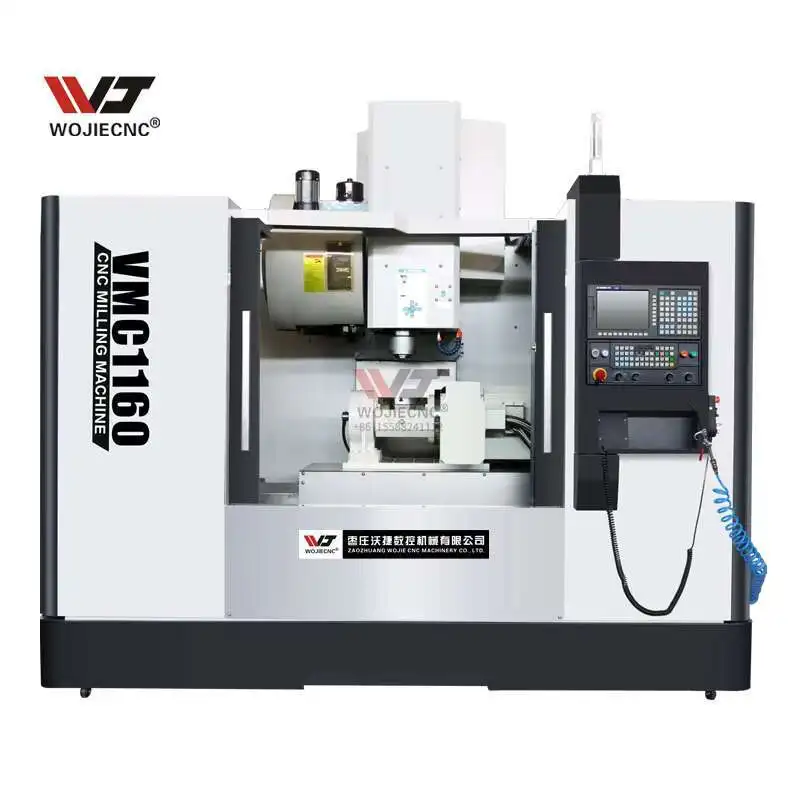 WOJIE High Precision Hining Center VMC1160 Fanc System Cnc 5 Axis Milg Hine