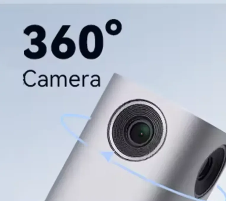 All In One 4K CC600 UHD Webcam Auto Framing Speaker Tracking 360 Angle Voice Pickup Voting Function For Roundtable Conference