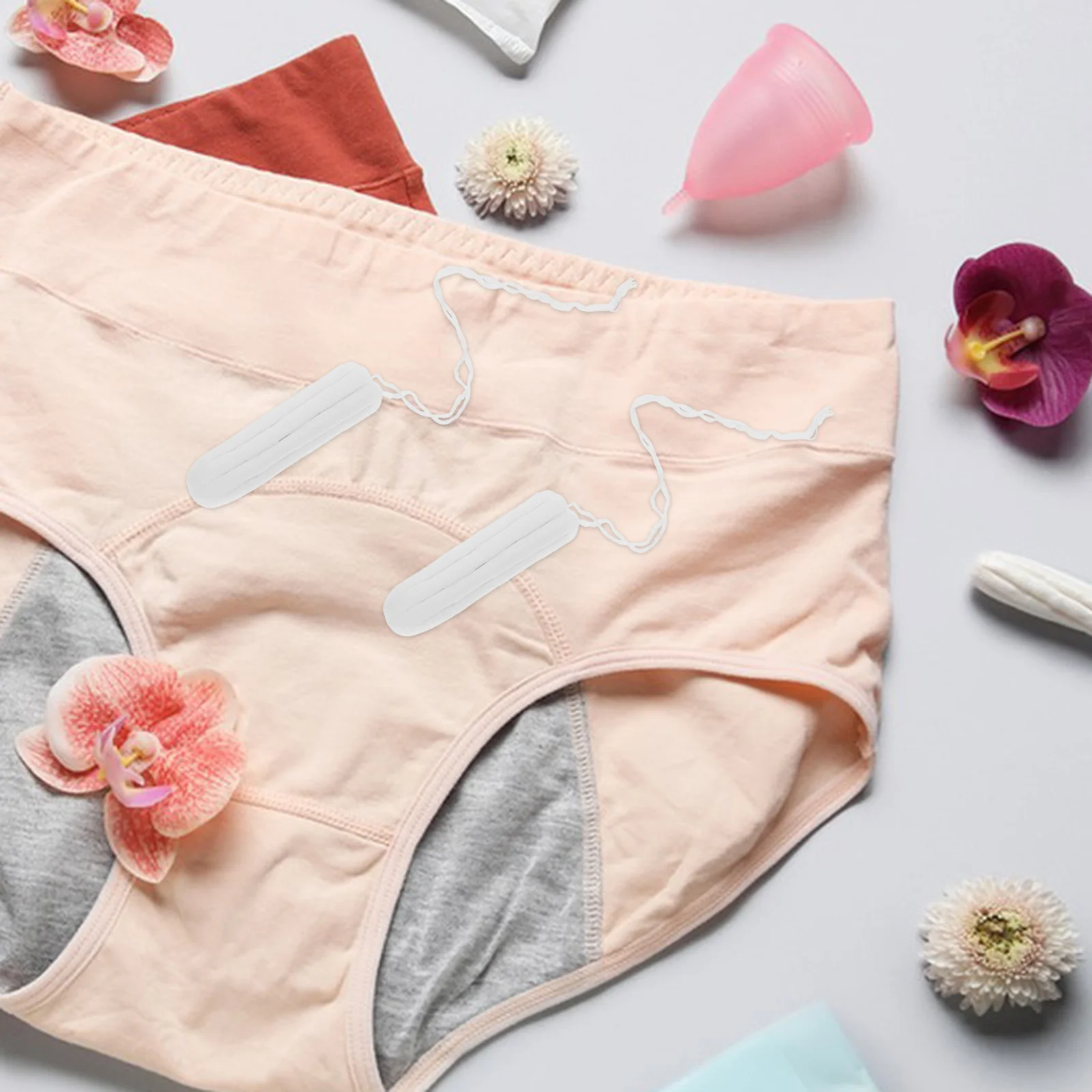 

50Pcs Sanitary Tampon Cotton Tampon No Peculiar Smell Dry Breathable Women Supplies Women Supplies Sanitary Pad