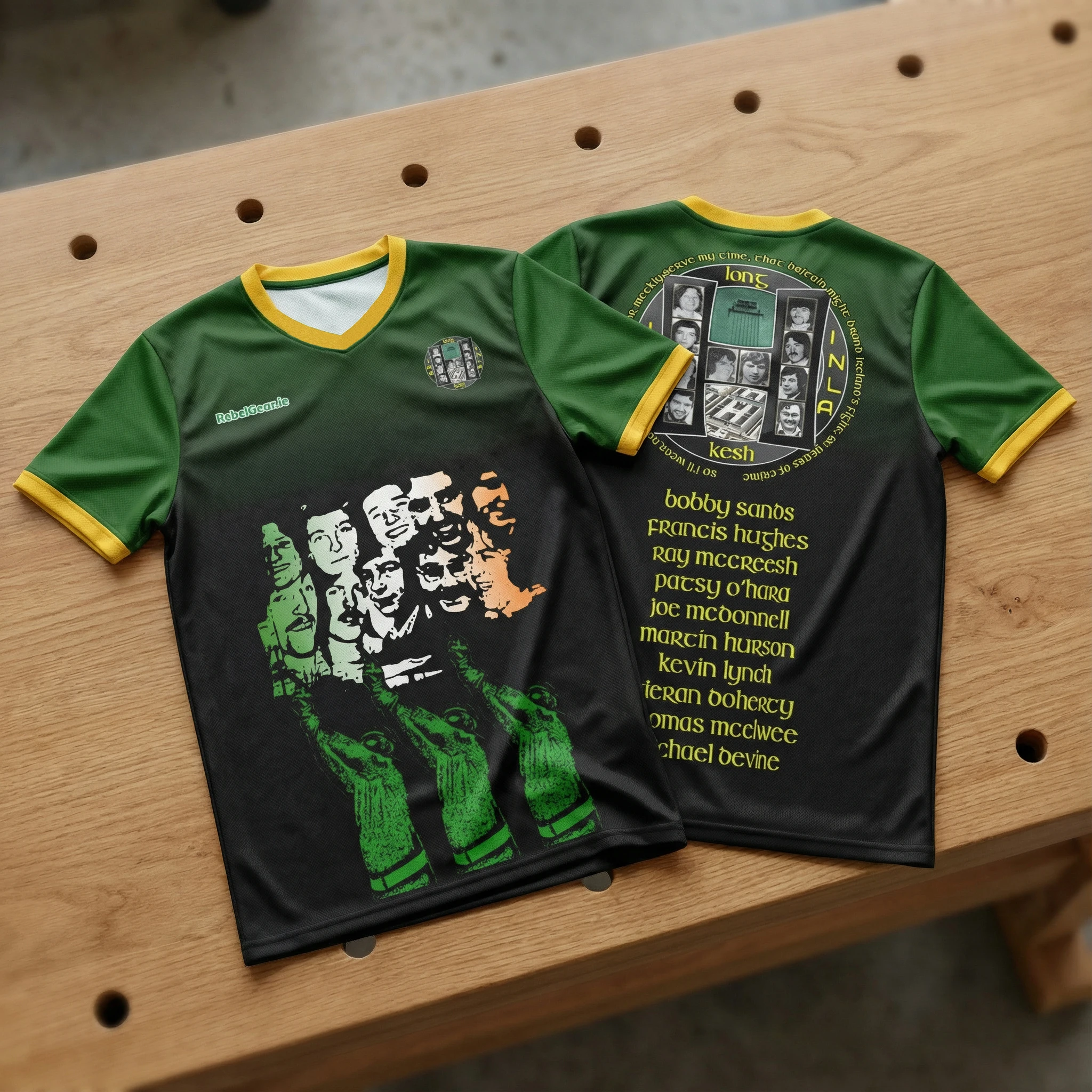 2026 Kneecap 1981 IRA & INLA Hunger Strikers Commemorative Jersey with lyrics Quick-Drying Kids Adults T-shirt Tops Clothing