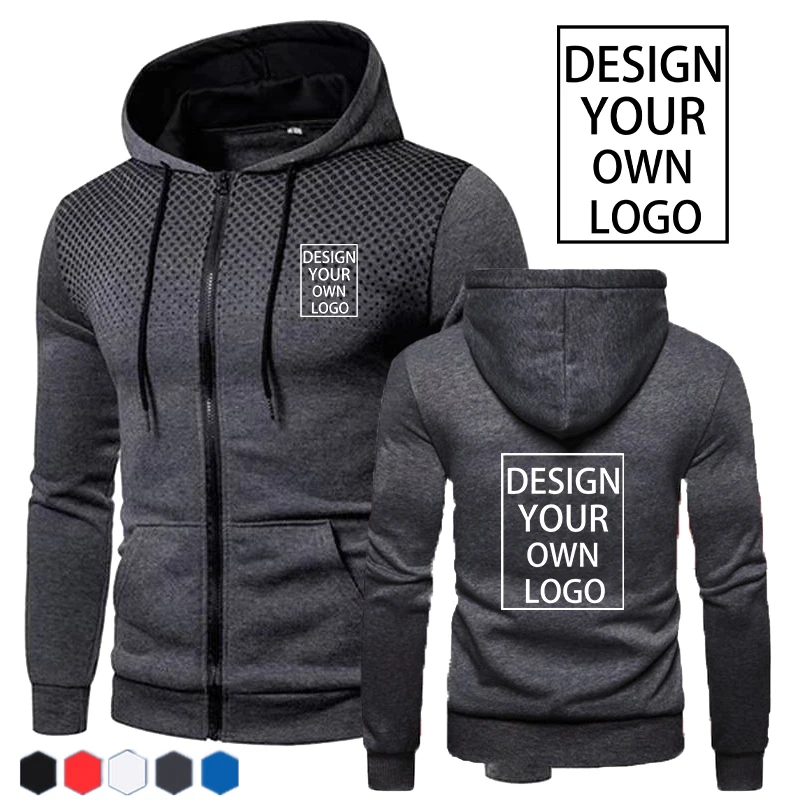 Customized Fashion Men Hoodies Casual Jackets Personality Racing Pullover Sweatshirts Autumn Winter Zippper Hoodie Coats