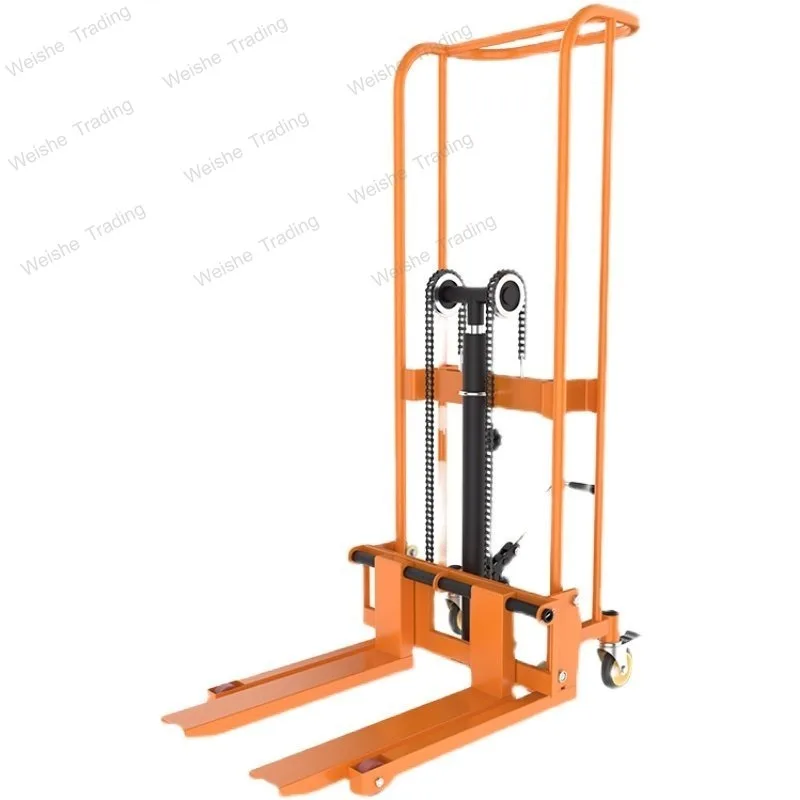 Hydraulic ground cow trailer, miniature lifting platform trolley, trolley, light lift truck, manual forklift