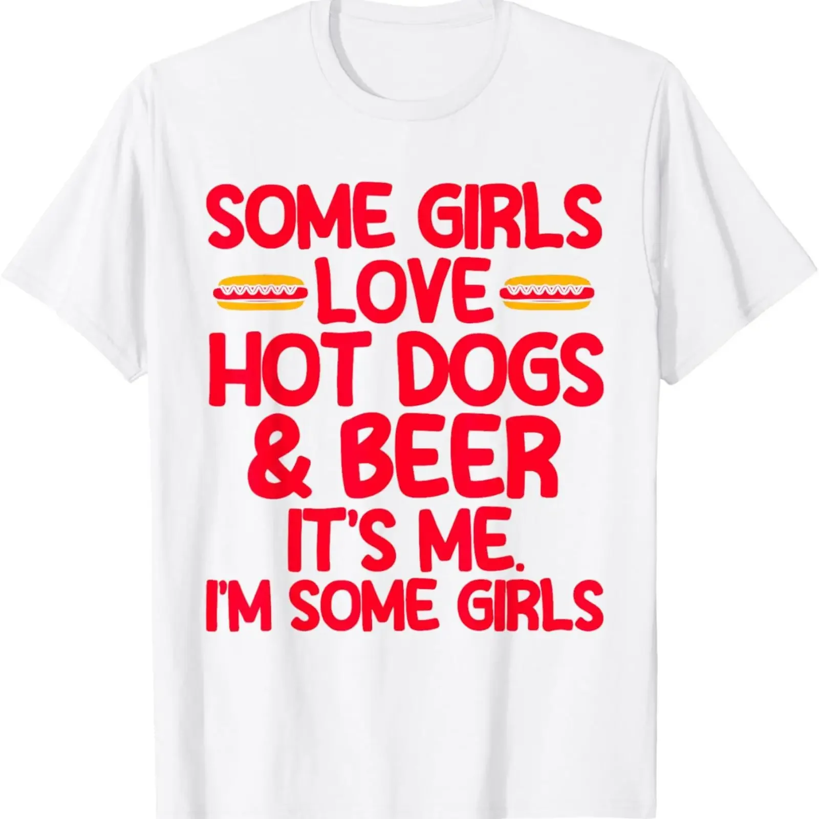 Футболка с принтом Hot Dog Adult Girls Love Dogs Beer, винтажная, с эффектом потертости, для повседневной носки, дышащая, удобная, модная, стильная.