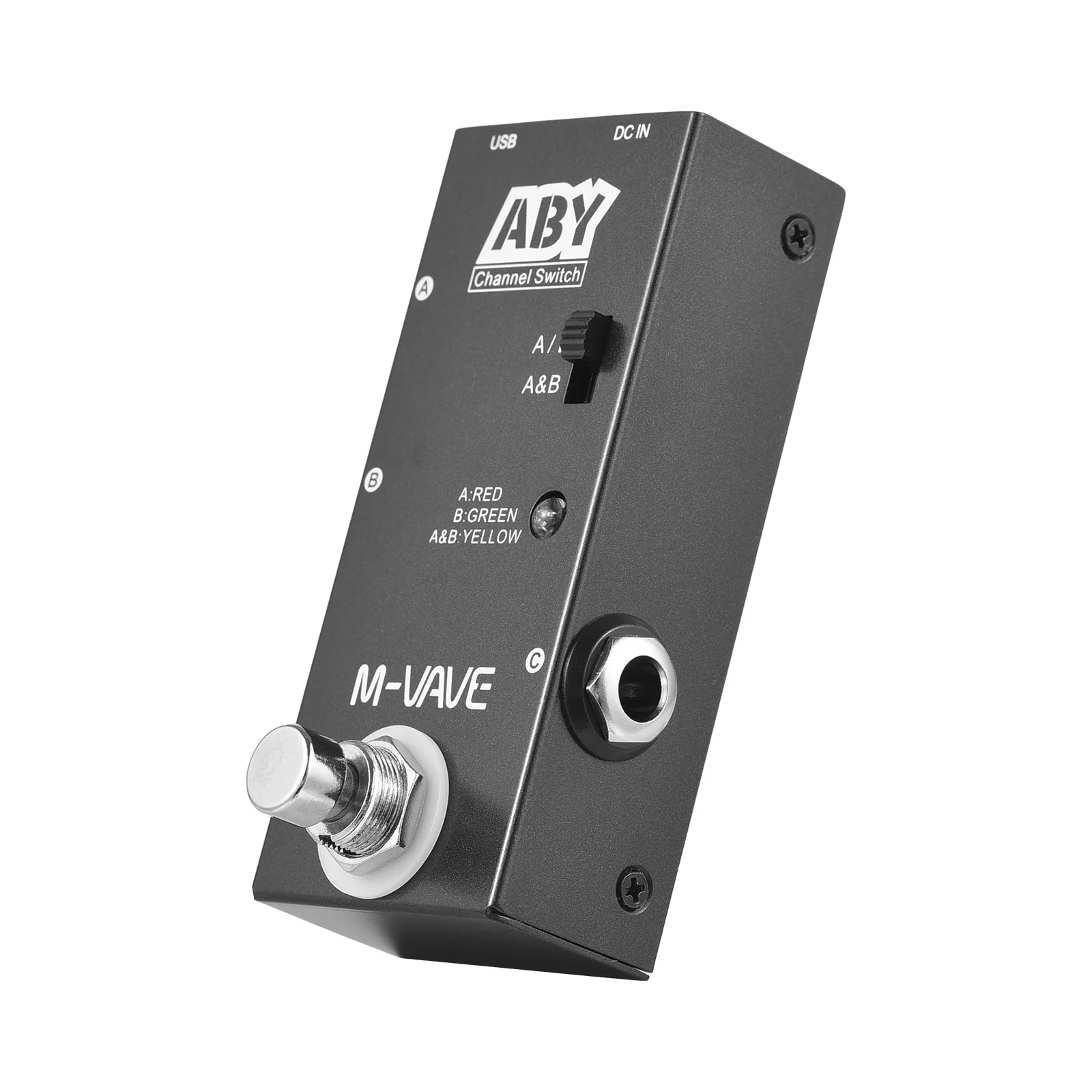 

M-VAVE ABY Line Selector AB Switch Mini Guitar Effect Pedal True Bypass Guitar Bass Pedal AB Box - ABY Channel Switch Accessorie