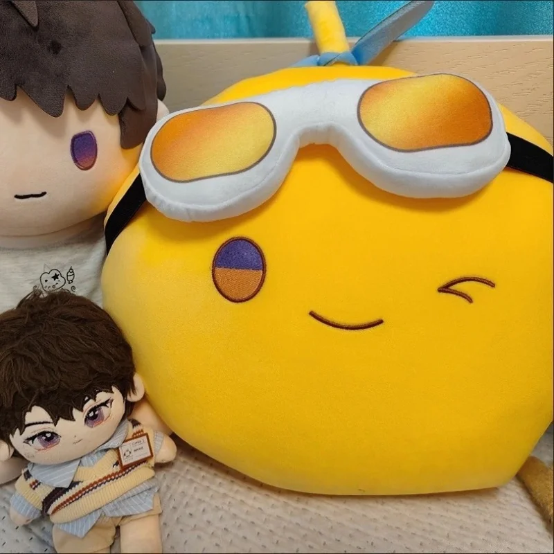 

Cartoon Cute Group Pillow Plush Yellow Goggles Doll Pad Toy Bamboo Dragonfly Children'S Soft Suit Group Cushion Birthday Gift