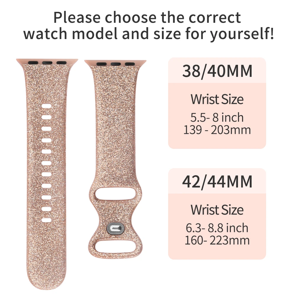 Bracelet Band For Apple Watch Strap 8 7 6 5 4 3 2 SE 42MM 38MM 44MM 40MM Silicone Strap For iWatch 41MM 45MM Smart Watch correa