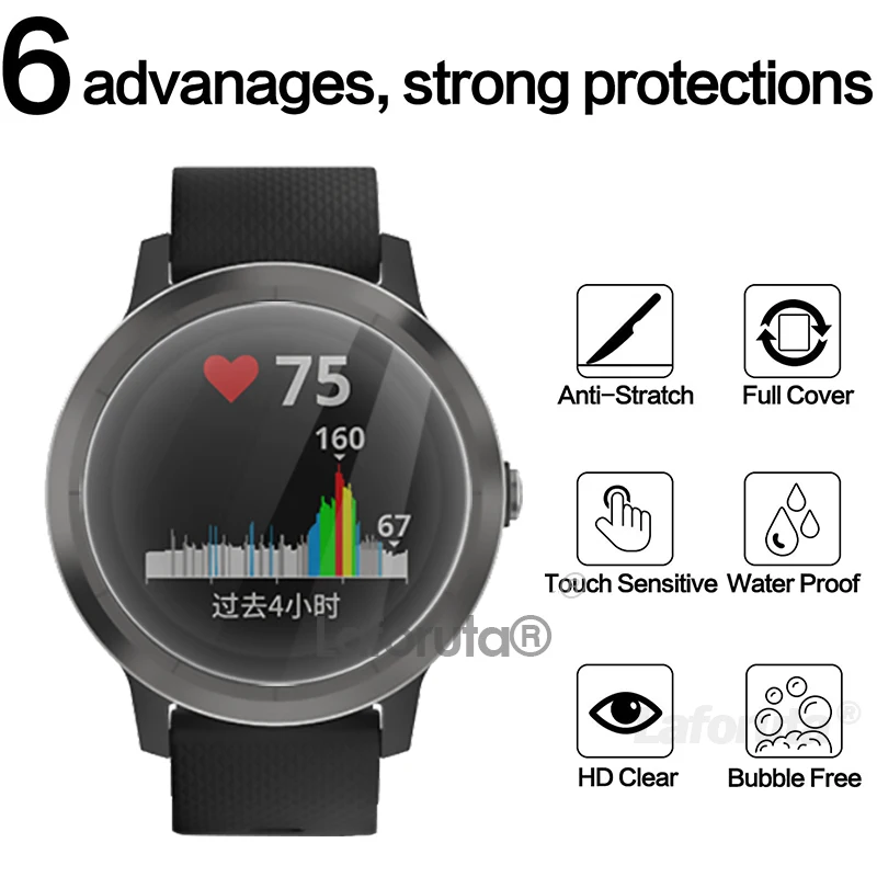 Screen Protector For Garmin Vivoactive 3 9H 2.5D Tempered Glass For Garmin Forerunner 45s 55 235 265 645 945 965 Protective Film