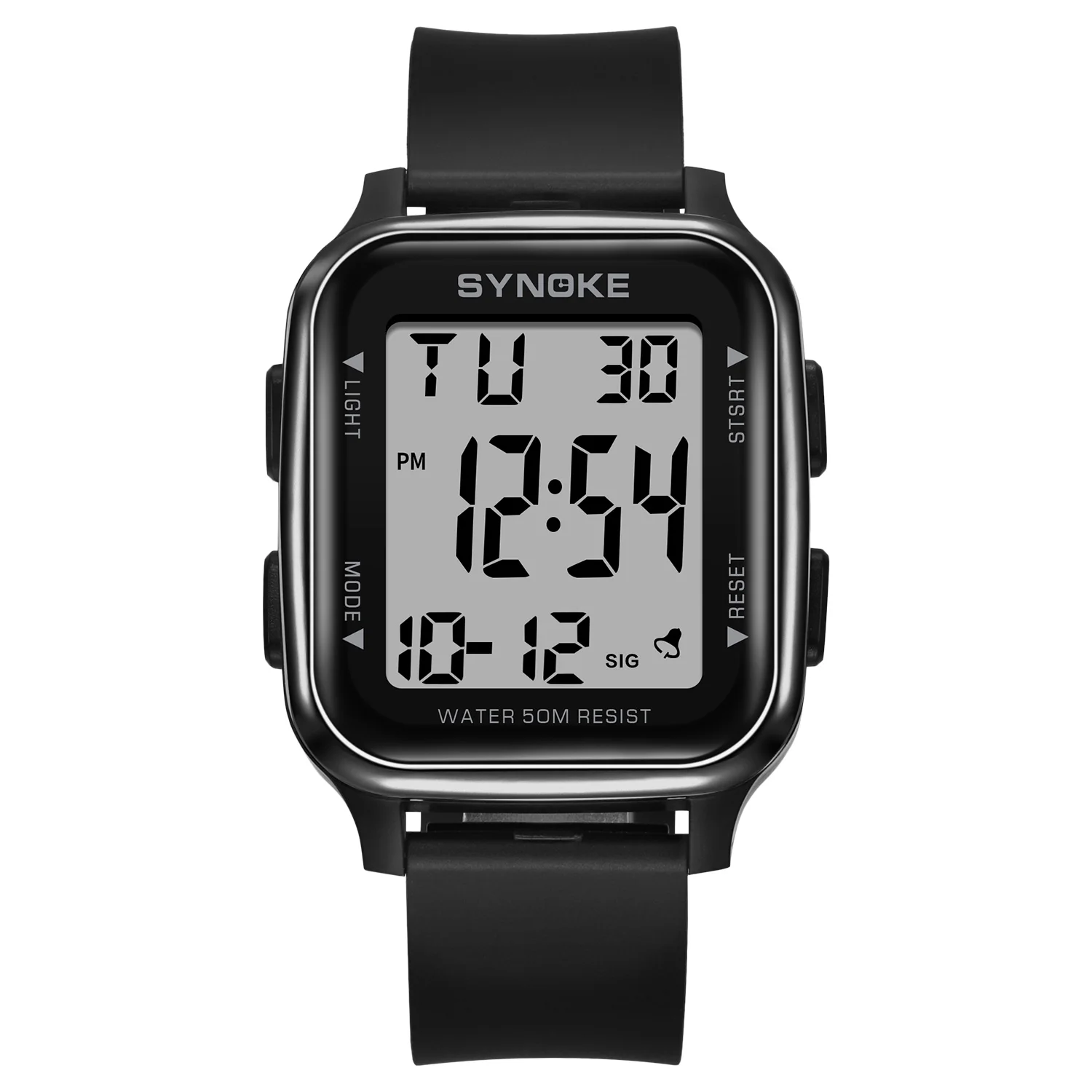 Fashion Sport Watch Men Multifunctional Square Electronic Watches Students Clock Digital Wristwatch For Male