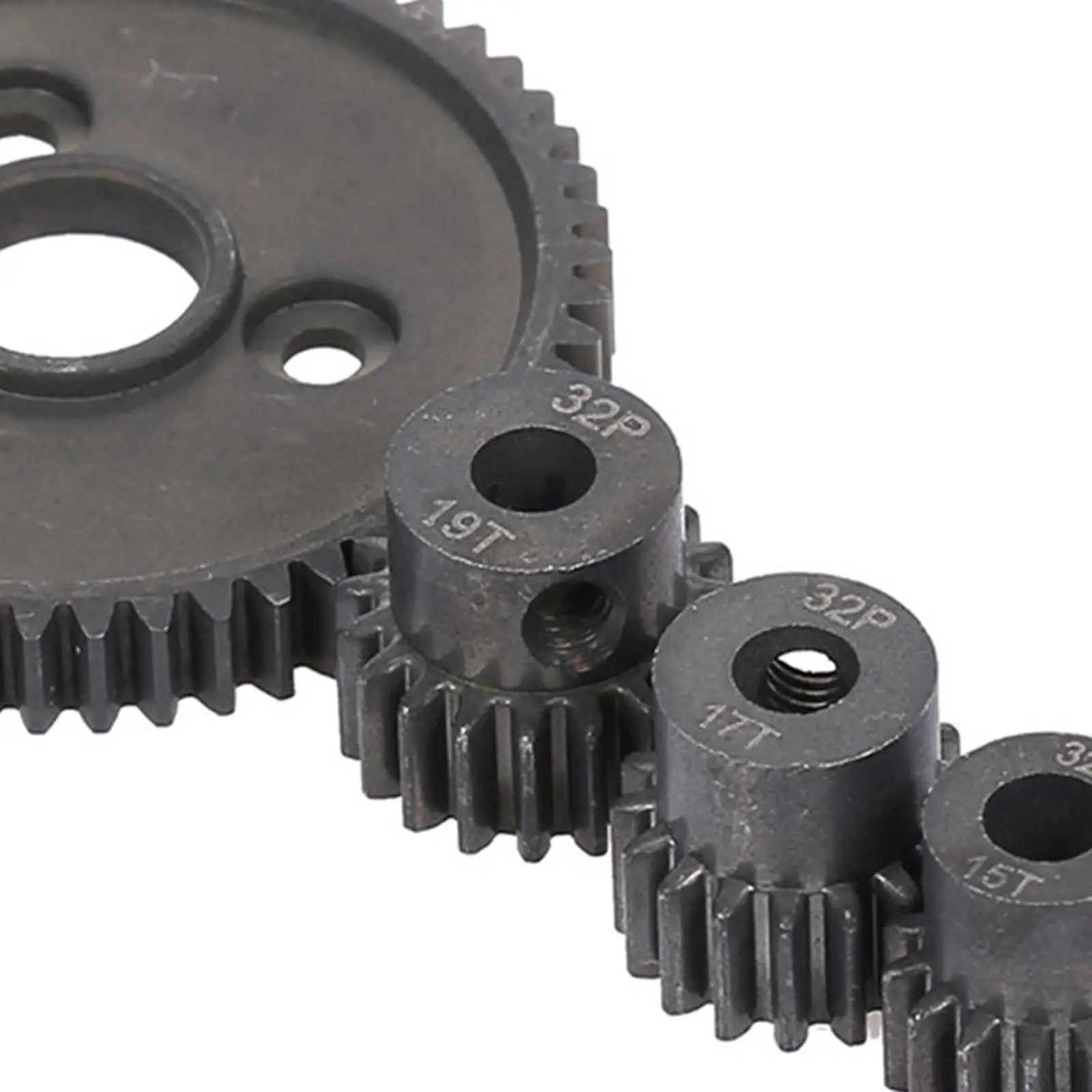 Spur Gear Compatible Slash 4x4, 1pc 54T 0.8 32 Pitch Spur and 3 Pcs 15T/17T/19T Pinions